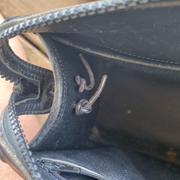 Rare Vintage Dooney & Bourke Black Saddle Leather Satchel - Picture 10 of 14